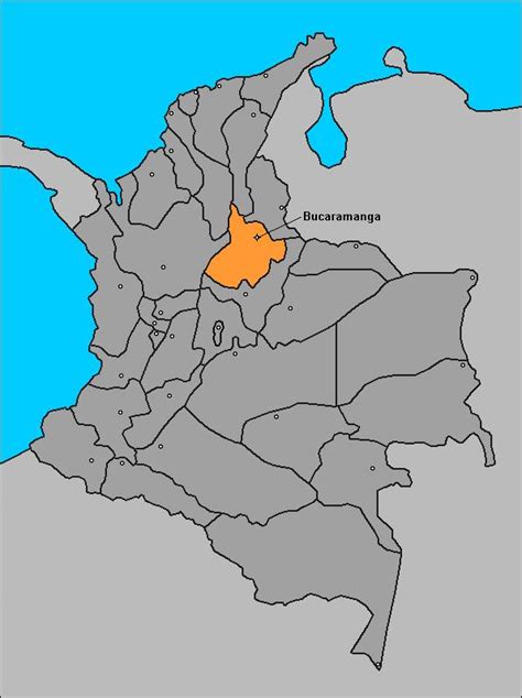 bucaramanga mapa colombia